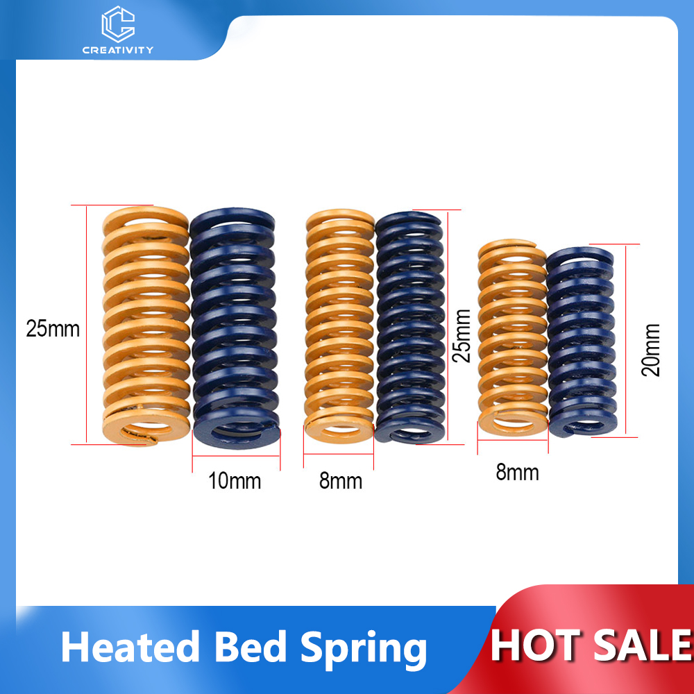 Piezas de impresora 3D Spring, resorte de nivelación de 8x20MM, accesorios Reprap importados para Ender 3 Anet A8, 4/10 piezas