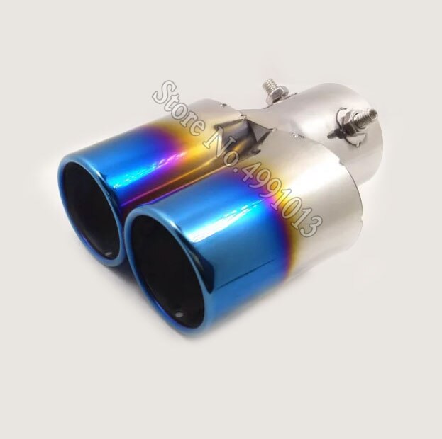 For Kia Niro car stickers body cover muffler exterior back end pipe dedicate exhaust tip tail outlet ornament 1pcs: B1002Ba63