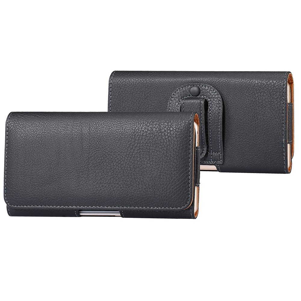 Funda Universal de cuero para Huawei mate 20X/ Honor 8X Max, Funda de cuero con Clip para Xiaomi note 10/max