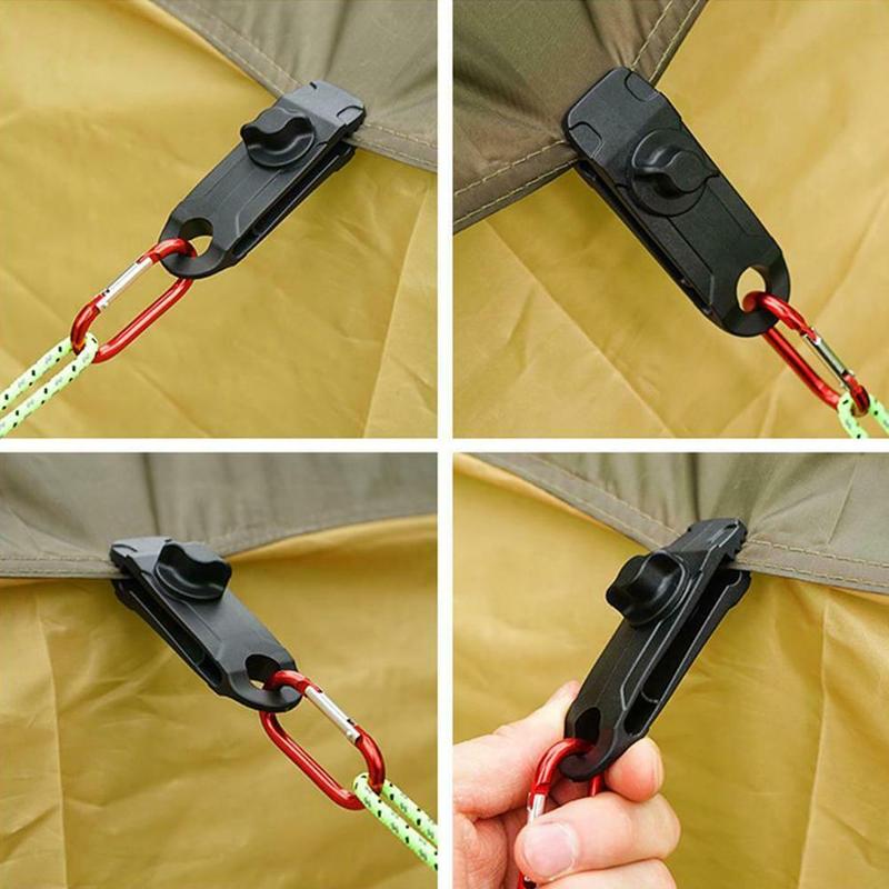 Presenning klips kraftig vindtett markise klemme grip klips hage campingvogn klut 1pc skygge presenninger tilbehør for camping  s5 f 3