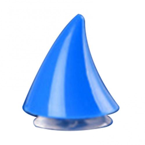 Cornes De Diable Avec Ventouse Pour Casque De Moto Décoration, Accessoire Pour Motocycliste, Visage Complet, 1 Pièce: Bleu