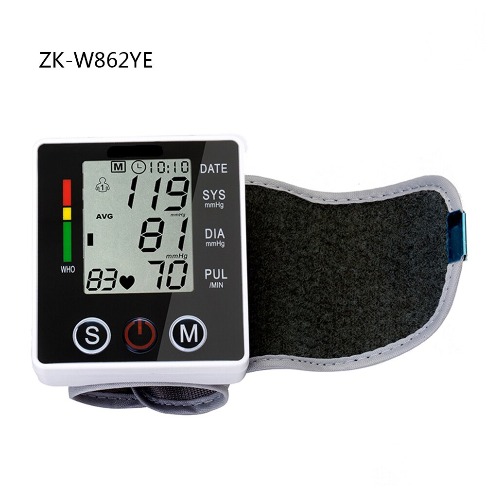 Automatic Digital Sphygmomanometer Electronic Accurate Smart English Voice Arm Blood Pressure Monitor Tonometer: G