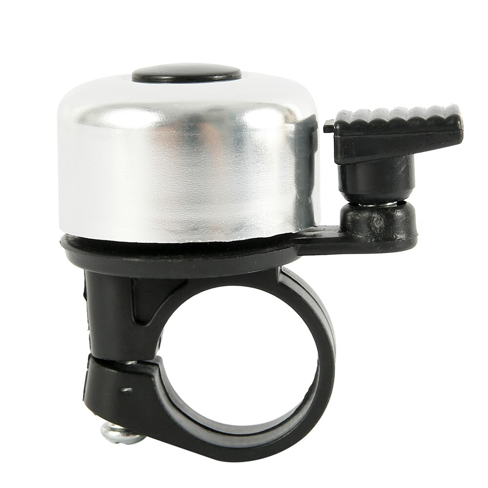 Bike Bell Alloy Mountain Road Bicycle Horn Sound Alarm For Safety Cycling Handlebar Metal Ring Bicycle Horn Bike Accessories: Sliver