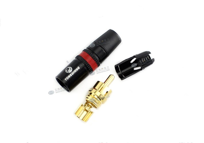 NEUTRIK YONGSHENG Gold PHONO RCA STECKER YSS373 verrotten/Weiß/Schwarz/gelb Professionelle Anschlüsse