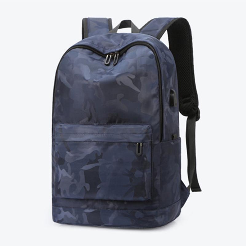 15,6 zoll Laptop bagpack Männer Tarnung Rucksack Wasserdicht Große Reise Rucksack für schule jugendliche 2020mochila masculina: Blau