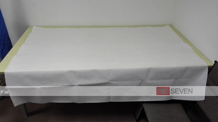 100 Inches White Simple Portable Wall Mounted Hanging Non Woven Material Fabric Projection Screen for Any Projector