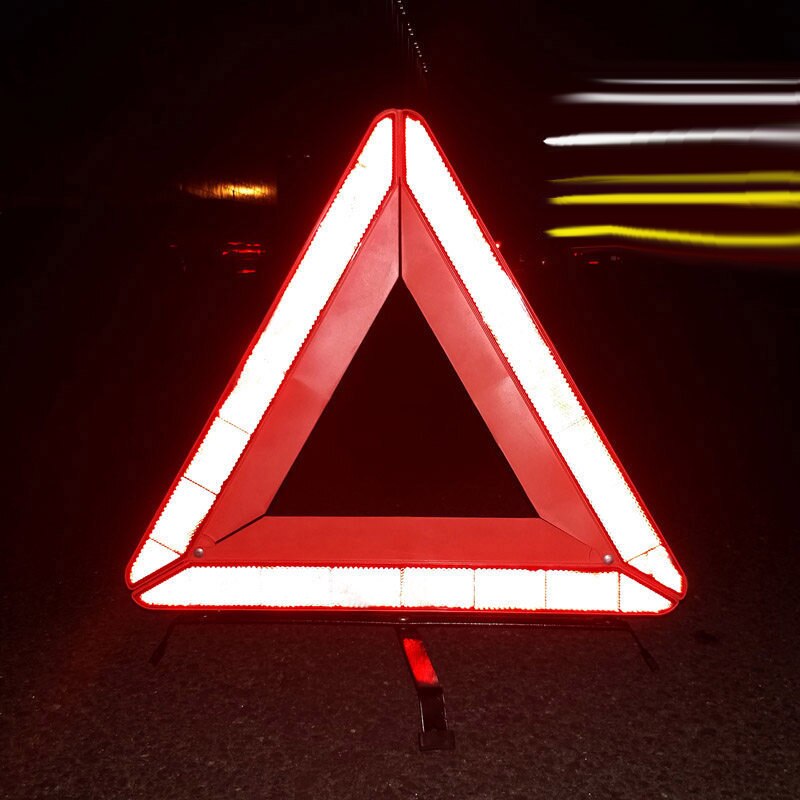 Alerte de panne de voiture, panneau d'avertissement de sécurité routière réfléchissant, Triangle