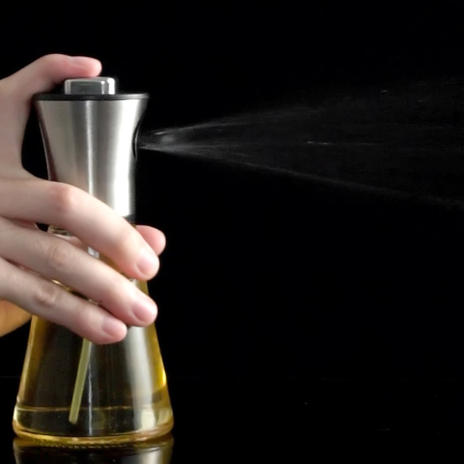 Drukken Lekvrij Handig Praktische Duurzaam 304 Roestvrij Staal Olie Spray Fles Dispenser Keuken Gadget