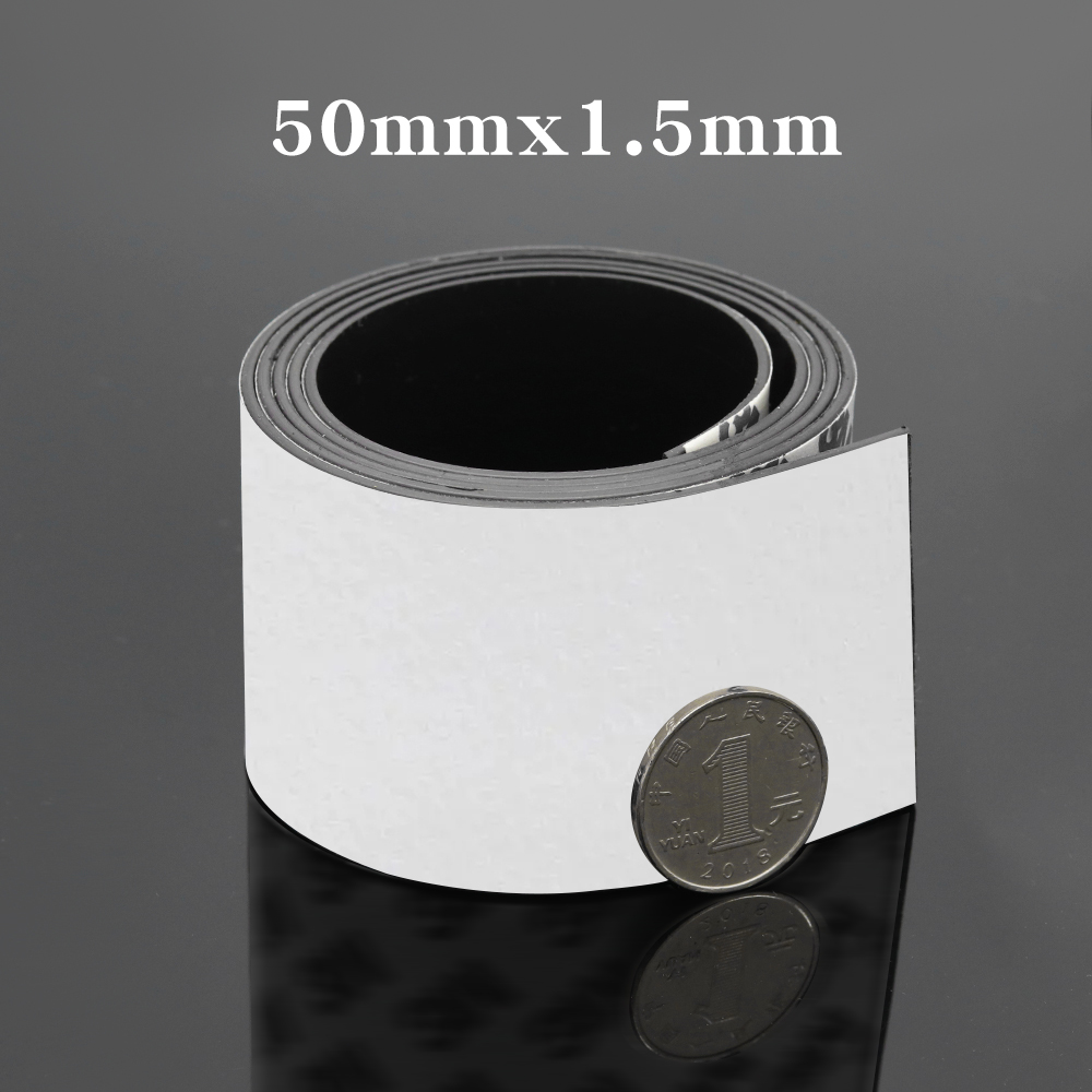 1/2/5/10 Meter selbstklebendes Magnetband, Gummi-Magnetband, stärker, flexibler Magnetstreifen für Kühlschrank-Fotoposter