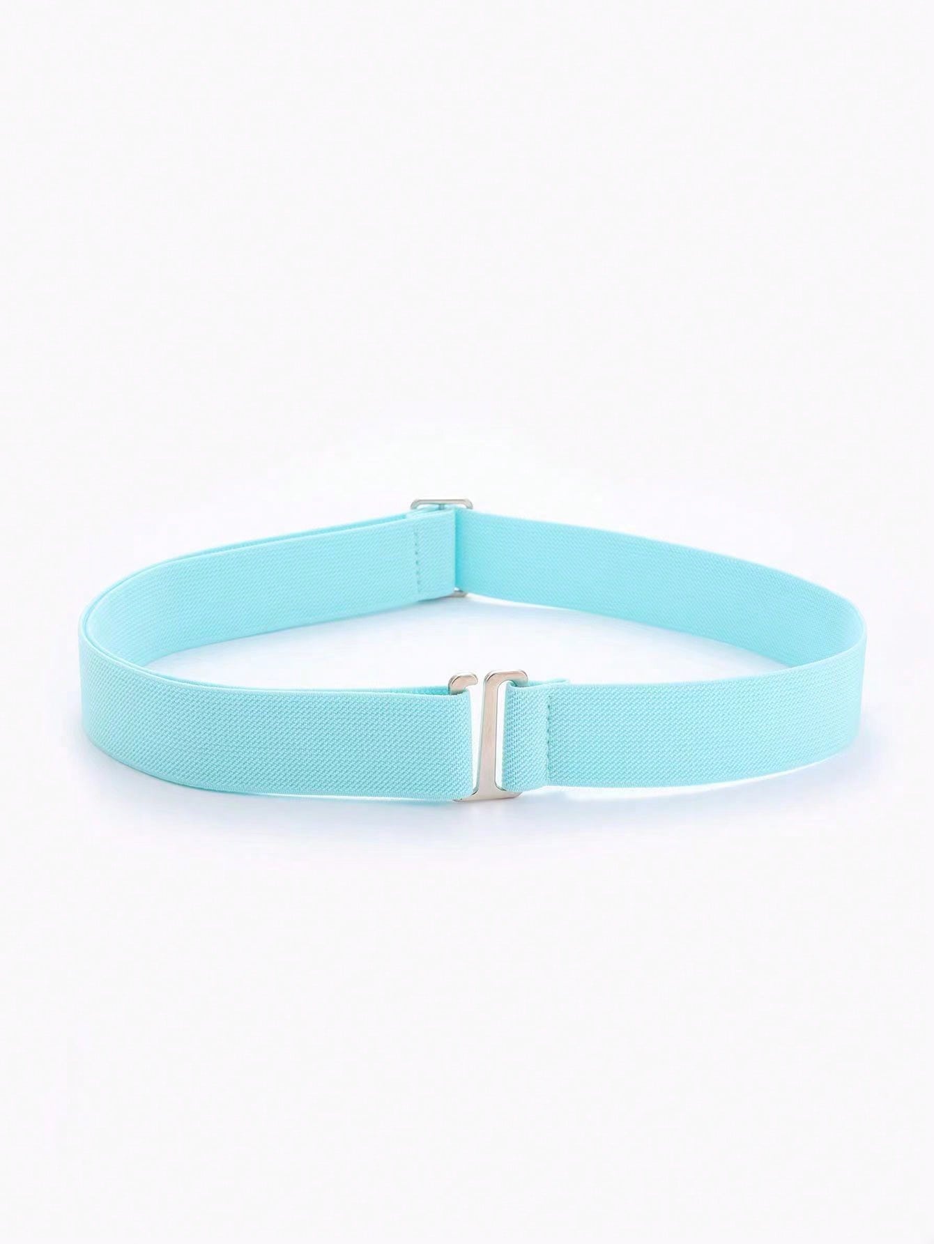 1pc elastische, comfortabele en verstelbare antislipbroekriem voor dames, past op de meeste maten: LIGHT BLUE