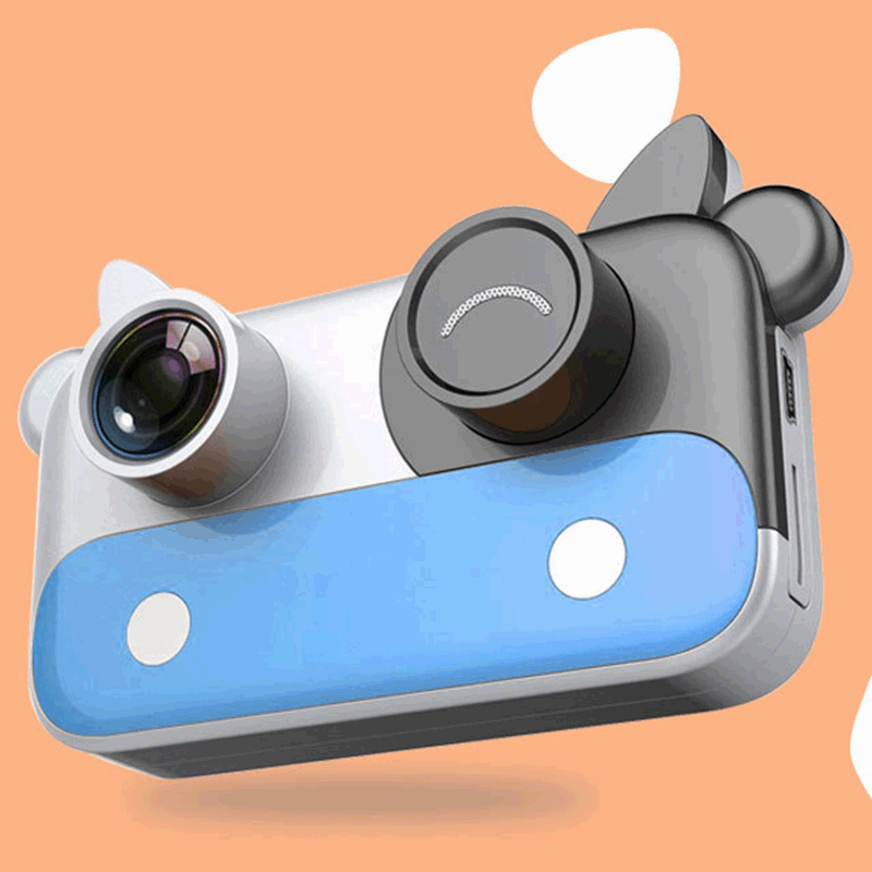 ELRVIKE popolare videocamera regalo HD mini smart toy piccola fotocamera reflex HD WiFi per bambini: Rosso / Standard
