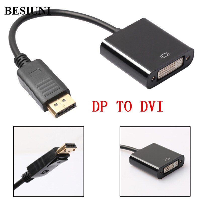 3 In 1 Displayport Dp Naar Hdmi-Compatibel Dvi Vga Adapter Kabel 1080P Converter Connector Voor Pc Projector laptop Hdtv: DP to dvi