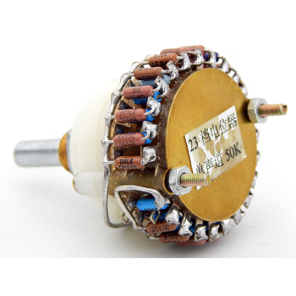 1.0 kanałowy mononukleoza potencjometr głośności 10K/50K/100K/250K dołek 23 krok tłumik dla wzmacniacza lepiej niż Alpy