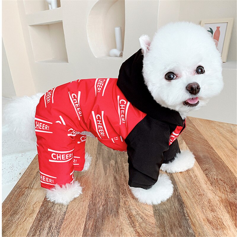 Winter Dog Jumpsuit Coat Jacket Puppy Small Dog Costume Outfit Warm Dog Clothes Yorkshire Pomeranian Poodle Schnauzer Clothing