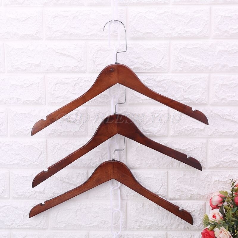 Tira de conectores de exhibición para colgador, anillo de gancho para estante de ropa, cadena estable, organizador de armario para el hogar, ahorro de espacio, 51 en el mercado