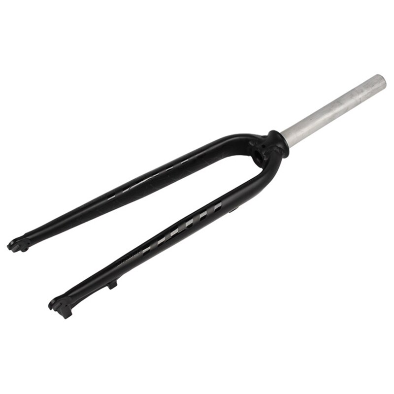 LUTU MTB bicicleta horquilla rígida 26/27.5/29 pulgadas aleación de aluminio 28,6mm freno de disco de bicicleta tenedores frontales ultraligeros: Black Logo