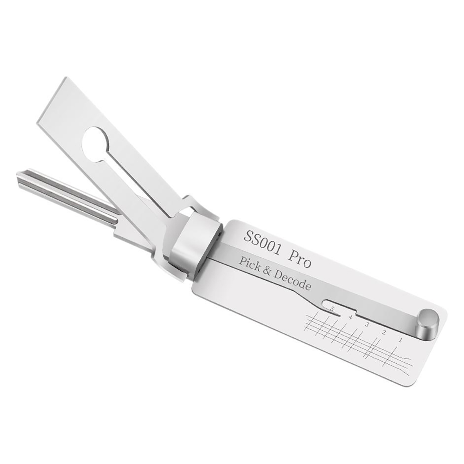 Stainless Steel SS001 Lock Key Precision Hook & Pick 2 in 1 Kit Hooking Tool Maintenance Repair Set Unlocking Engineering Car