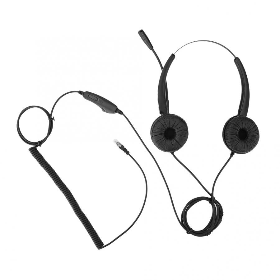 Casque de Center d'appel casque RJ9 avec Microphone suppression du bruit contrôle du Volume muet pour boîte d'appel/réseau VOIP téléphone PC jeu