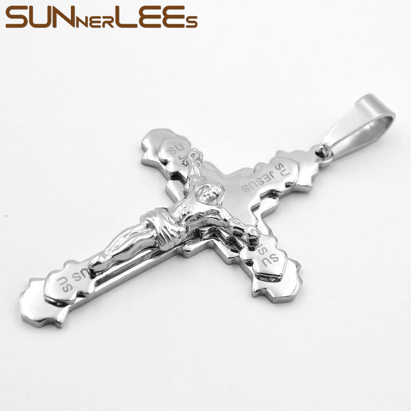 Religiöser Jesus-Kreuz Ring Aus Edelstahl - 8mm Breite Für Männer & Frauen