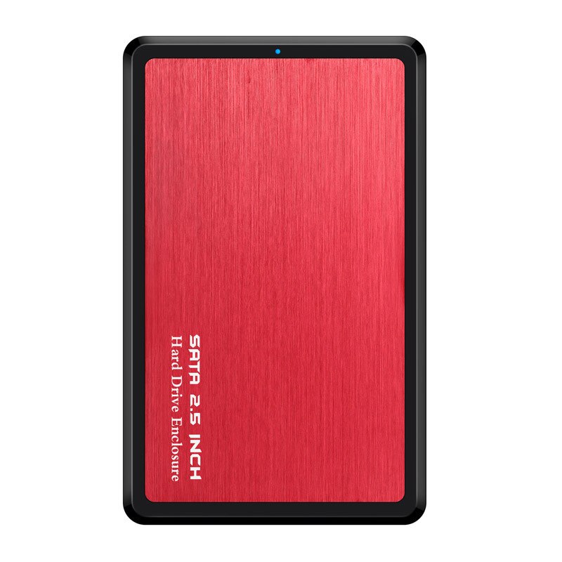 Hannord 2.5inch SATA To USB 3.0 Laptop Hard Disk Box 2.5 Inch Hard Drive Enclosure Solid state Drive Box: Red