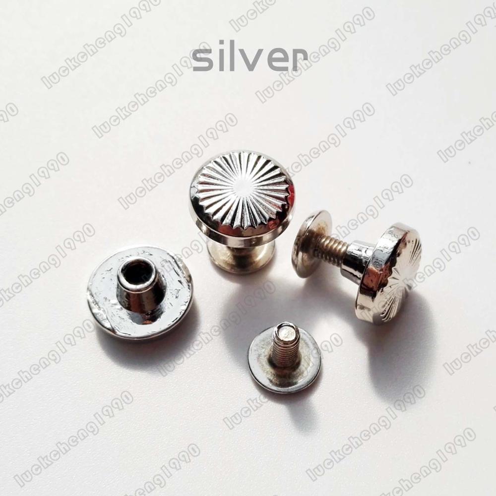Massief Messing Knop Stud Schroef Nagel Schroef Terug Lederen Klinknagel Riem 10 Stuks Boog 8mm 10 Stuks 10mm
