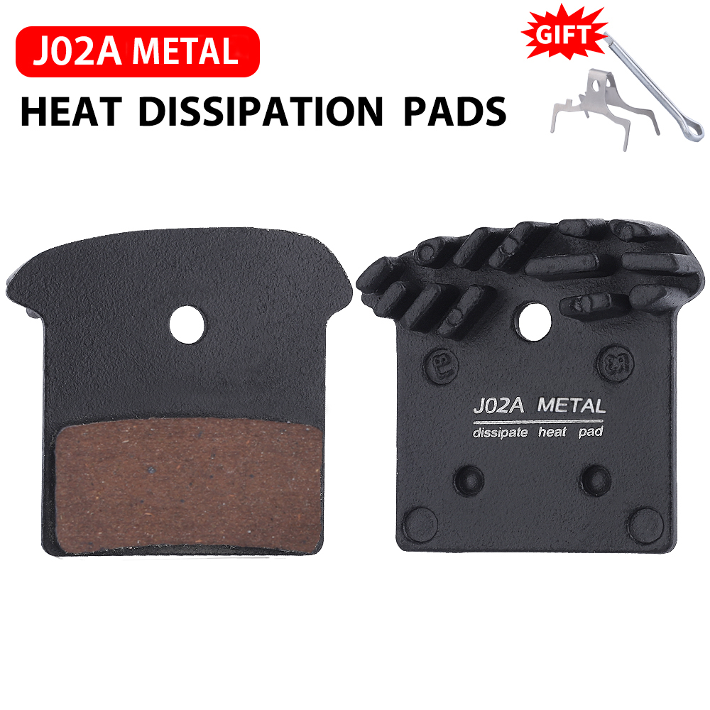 MTB Bike Disc Brake Pads J02A Resin Ice Tech bicycle hydraulic Brakes Pad Calipers SLX Deore XT XTR M8000/M9000/M9020/M987/M985: Yellow