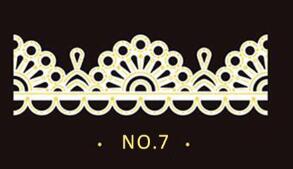 Kant Bloem Washi Tape Voor Diy Folie Decoratieve Kant Tape Voor Journaling Scrapbooking 3.5cmX 1 M/Roll: NO.7