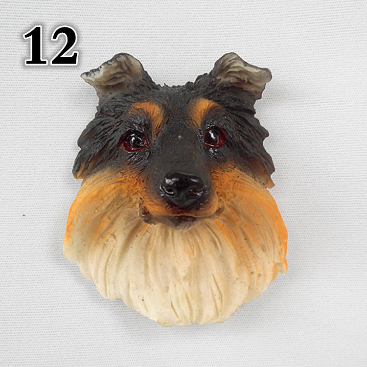 Realistic Pet Dog Fridge Magnets Resin Strong Magnet Refrigerator Stickers Souvenir Cartoon Fridge Sticker Decor
