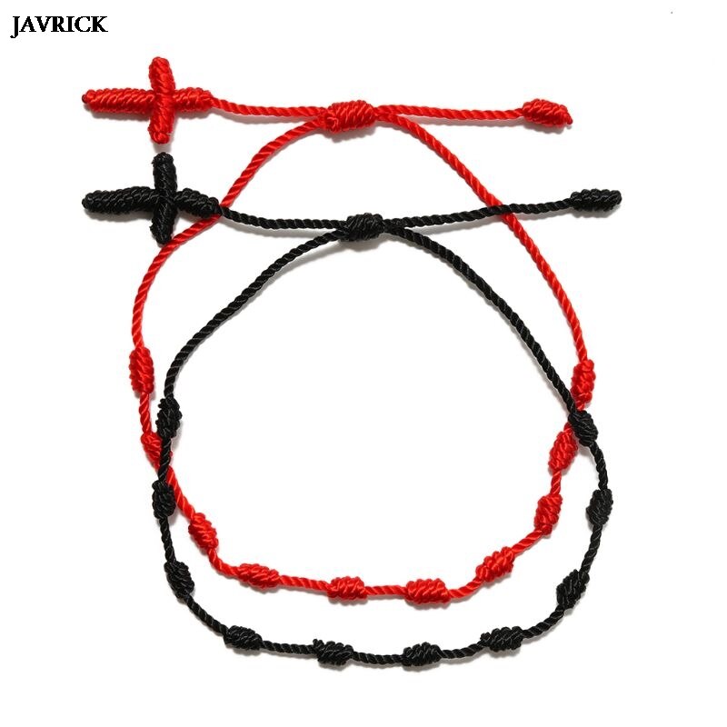 2Stck 7 Knoten rot Schnur Armbinde für Schutz Bösen blick Gute Glück Amulett für Erfolg Wohlstand Freundschaft Armbinde Für frauen: C