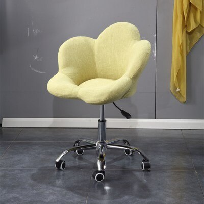 Chaise de chambre à coucher pour balcon, simple et mignon, tabouret à soulever avec disque amovible: green - linen A