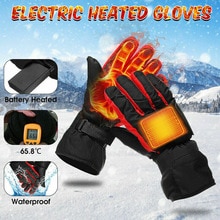 Mænds elektrisk batteri opvarmet berøringsskærm vinter hånd varme handsker til udendørs skiløb cykel motorcykel