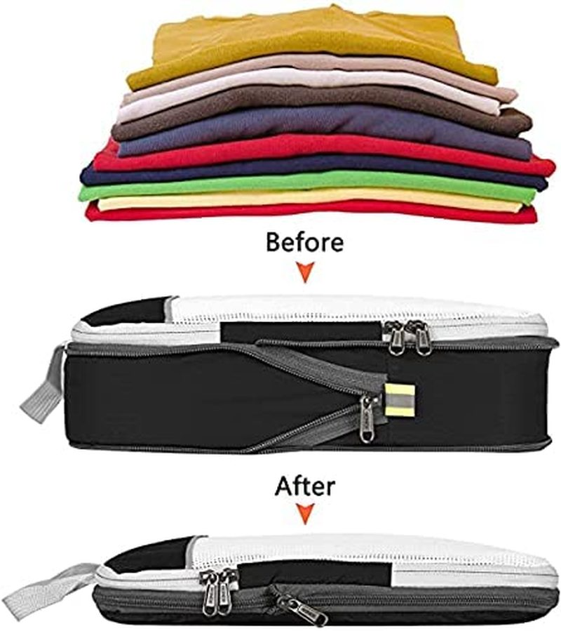 6-piece Travel Packaging Cube Storage Bag Packaging Compressed Travel Luggage Packaging Storage Bag Set