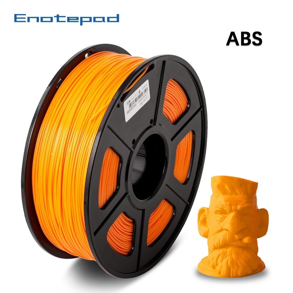 Enotepad 3d tulostimen filamentti abs 1.75mm 1kg muovi tulostus kumi kulutustarvikkeet materiaali abs 3d filamentti 3d tulostimelle