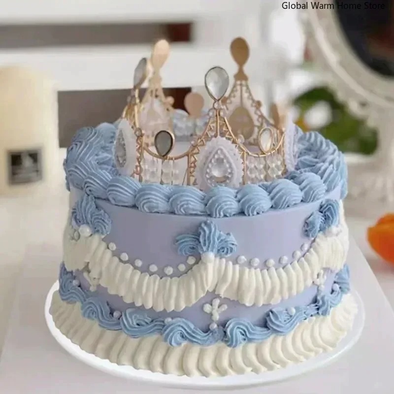 Simulatie Taart Model Verjaardag Dessert Ingelijst Versierd Etalage Monsters Nep Voedsel Fotografie Props Halloween Home Decor: Roze