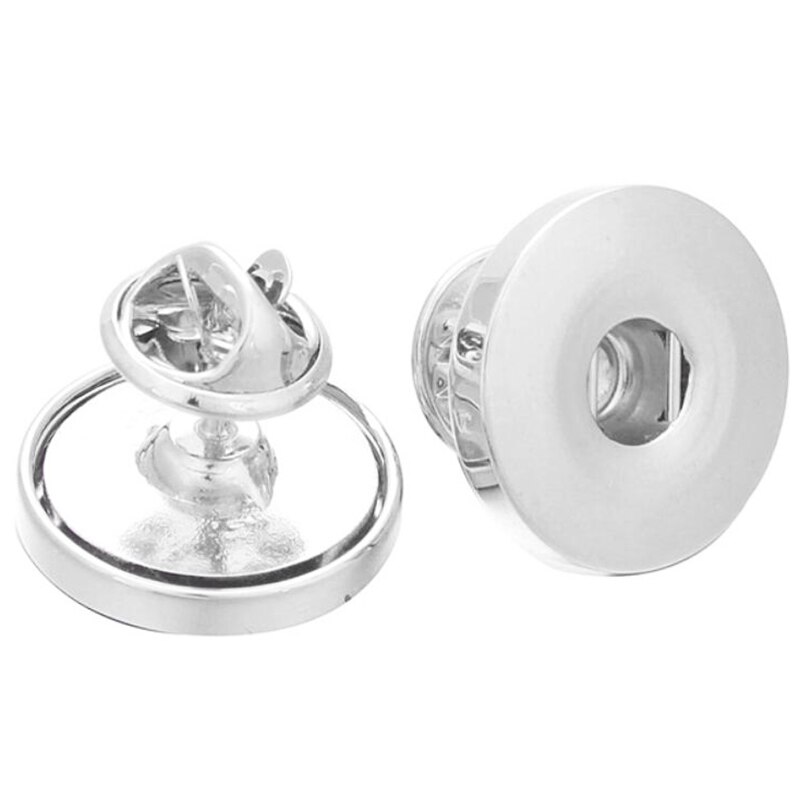 Snap Buttons Brooches Jewelry Snap Stickpin Fit DIY 18mm Snap Button Jewelry For Women Weddings Brooches Pins