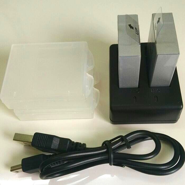 Original SOOCOO accesorios 1050mAh cargador Li-ion batería para S100 C100 C30 30R c50 SJCAM M10 SJ4000 SJ5000 X H3 H9 Cámara WiFi: B combination