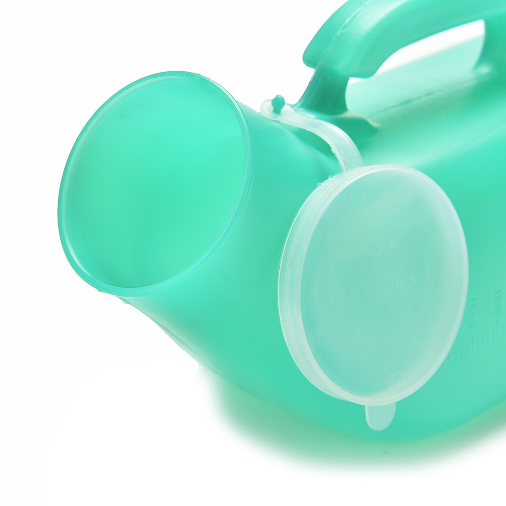 Bærbart toalett 1200 ml grønn urinal slitesterk urinal 25 x 10 x 12cm reise urinal unisex funksjonshemmet eldre hjelper