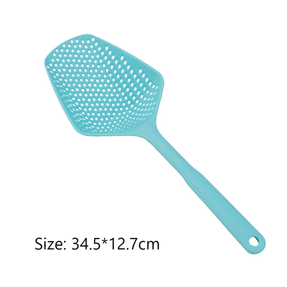 Zeef Zuignap Keuken Tool No-Stok Afvoer Colanders Schop Theepot Lekkende Lepel Keuken Koken Levert: Blauw