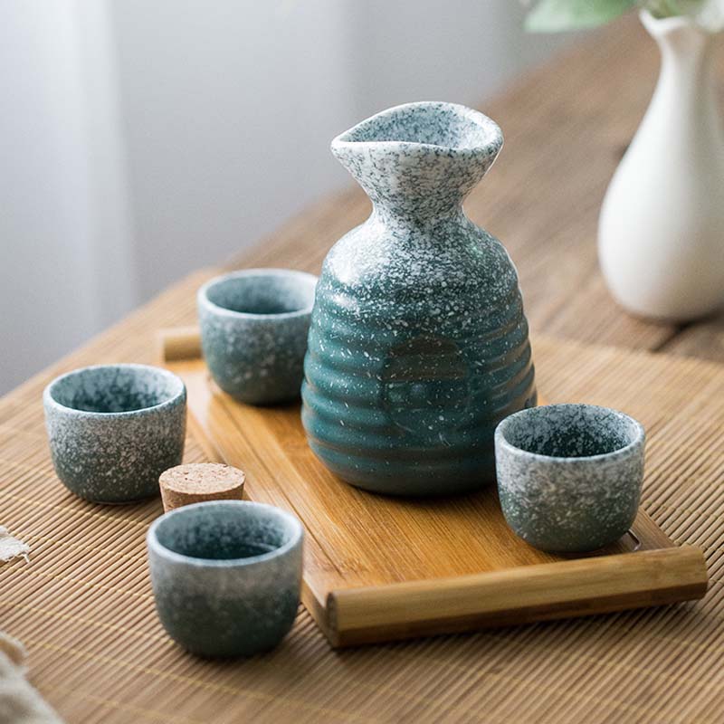 Fancity vinvarmer japansk keramisk sake vinredskaber husholdningsvinkande sæt hvid risvin husholdningsopvarmning vin wa