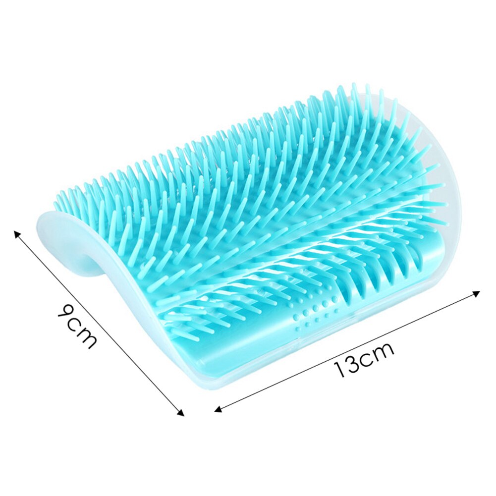 Cats Brush Corner Cat Massage Self Groomer Comb Brush Cat Rubs the Face with a Tickling Comb Cat Product Comb: Lake Blue