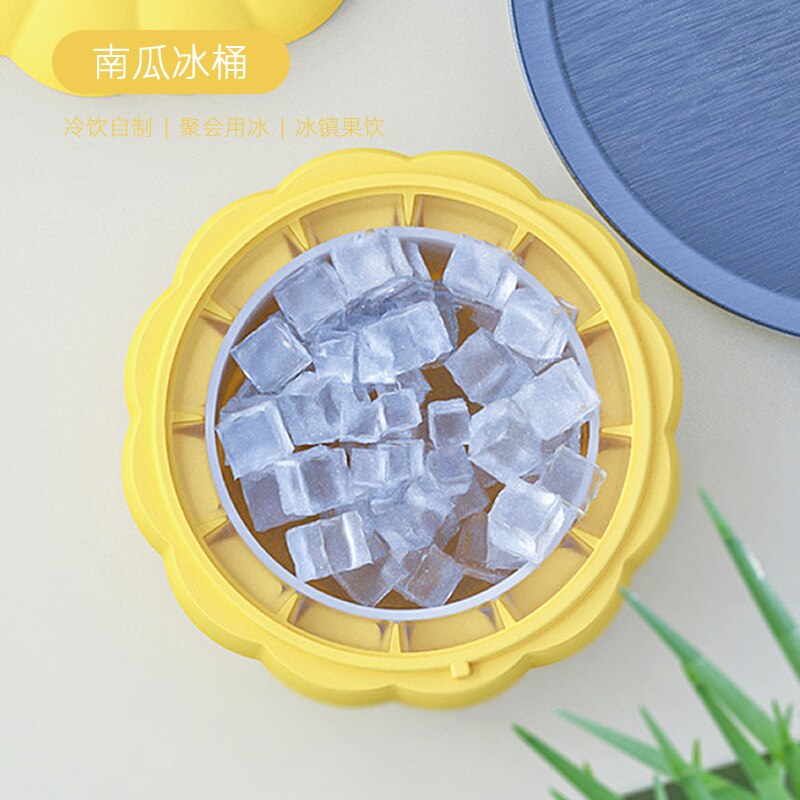 Pompoen Siliconen Ijsemmer Iced Drank Dubbele Ijs Emmer Creatieve Handig Thuis Fast Ice Maken Vriezer Ijs Emmer