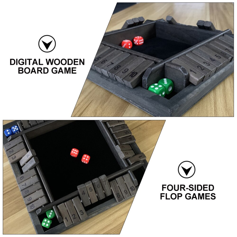 1 Set Van Vier-Persoon Board Game Vierzijdig Flop Games Digitale Board Game