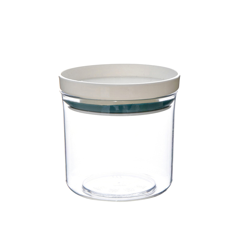 Food Storage Container Plastic Refrigerator Noodle Box Multigrain Storage Tank Transparent Sealed Cans Kitchen Accessories: Blue S 8.5x8.5x7.5