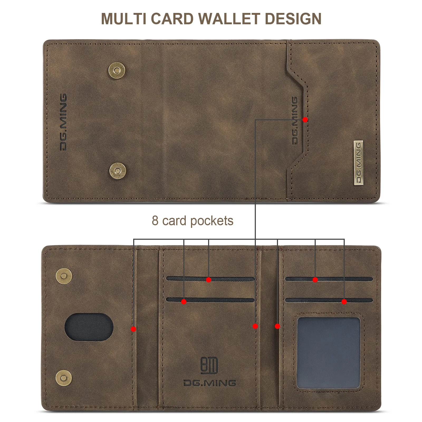 Custodia a portafoglio per BLU J7L con porta carte di credito in