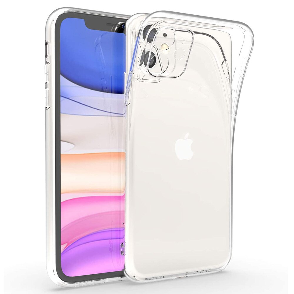 Ultra fino fino caso claro para iphone 11 pro max 11pro xs x xr 7 8 plus 6s se 2020 12 mini transparente capa acessórios do telefone: For iPhone XR