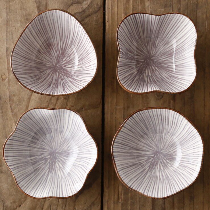4 piezas de vajilla de cerámica esmaltada para encurtidos caseros, condimentos, platos pequeños para utensilios de cocina: 16