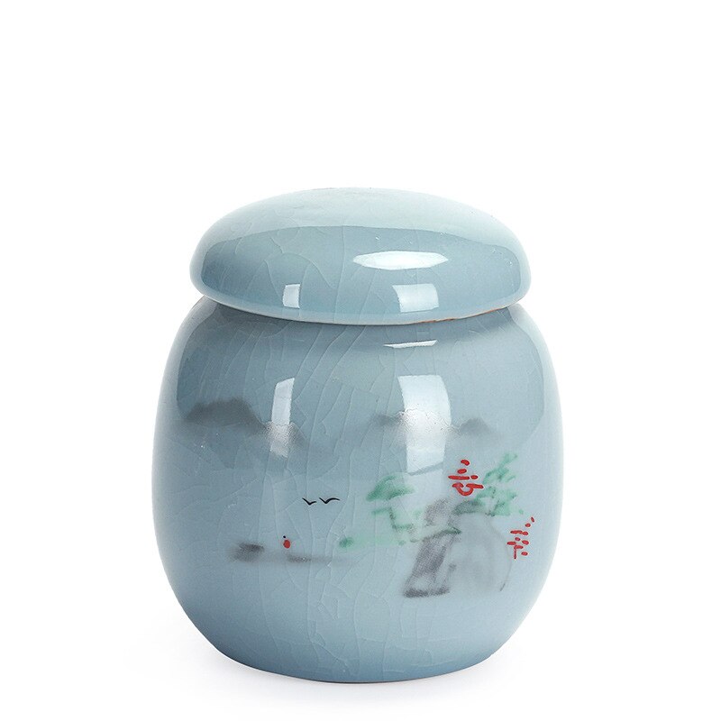 Style chinois urne pour chien de compagnie 350 ml céramique pot de terre cercueil de cinéraire scellé urnes funéraires pour chats chiens fournitures: 11