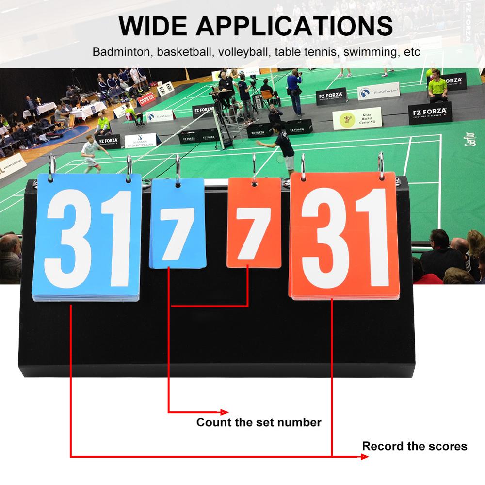 Draagbare 4 Digit Sport Concurrentie Scorebord Voor Tafeltennis Basketbal Badminton Voetbal Volleybal Score Boards