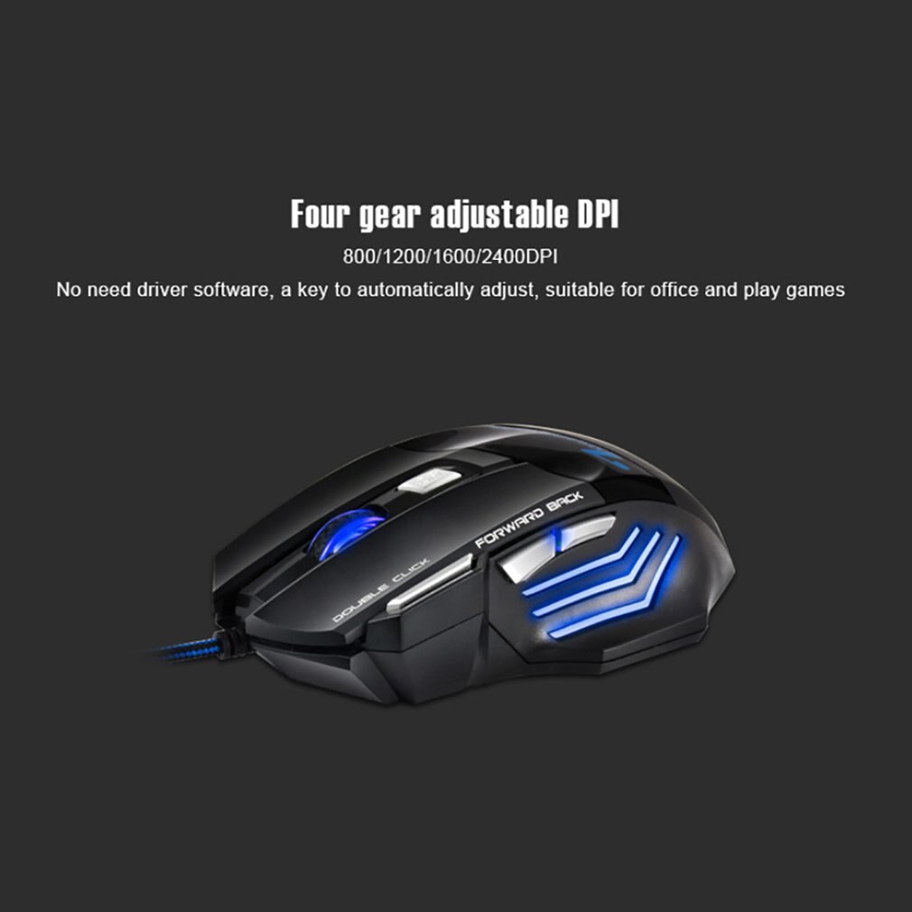 X7 Wired Gaming Mouse Usb Optical Computer Mouse 7 Knoppen Professionele Gamer Mouse Voor Laptops