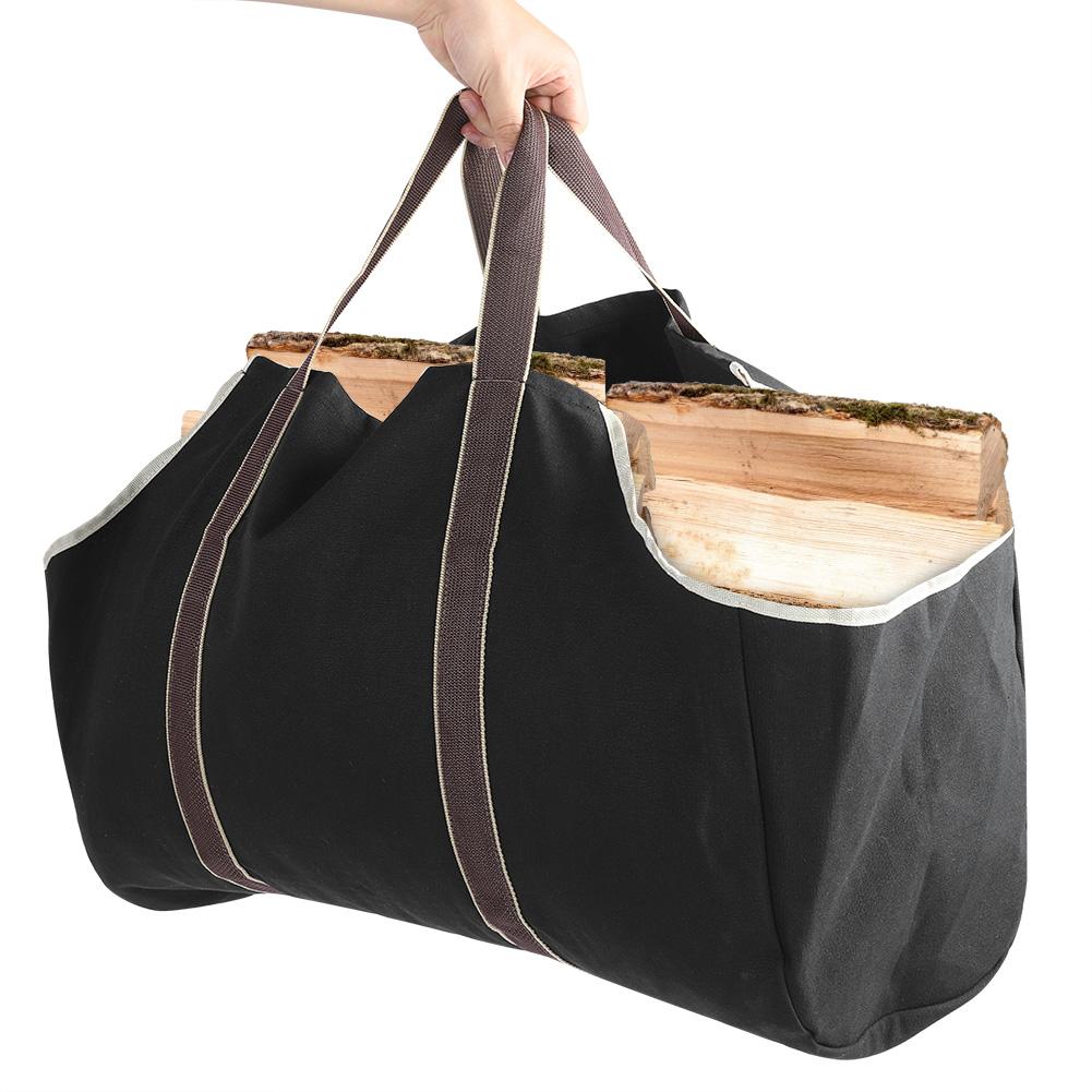 Large Capacity Wood Log Carrying Bag Outdoor Firewood Carrier Holder Farmer Storage